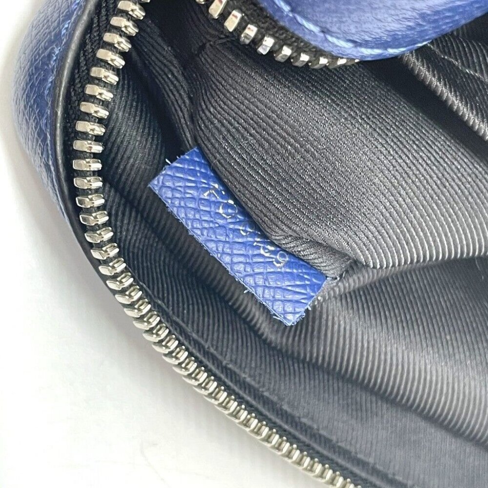 LOUIS VUITTON M33437 Taiga Outdoors Messenger Shoulder Bag TaigaLeather blue - Picture 9 of 11